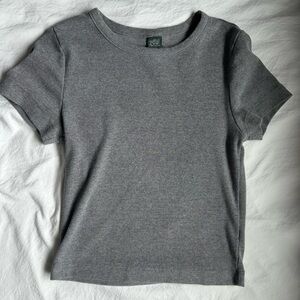 NWOT Gray Fitted T-Shirt